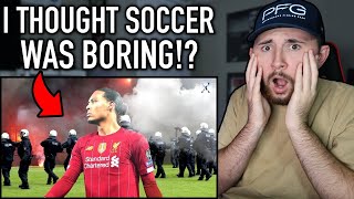 American Reacts to Rare Moments in Football INSANE [upl. by Blinny]