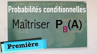 Probabilités Conditionnelles  Maîtriser la formule [upl. by Janeen]