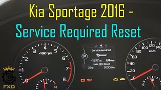 Kia Sportage Service Required Reset  How To DIY [upl. by Augusto665]