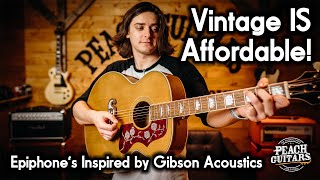 Epiphones Greatest Acoustics Yet The New Inspired by Gibson Range DELIVERS [upl. by Ambros658]