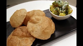 Poori Bhaaji  Simple Indian Recipes  Sanjeev Kapoor Khazana [upl. by Melisse]