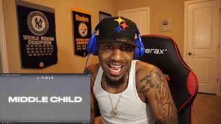 J Cole got his hitlist ready  J Cole  Middle Child Official Audio  REACTION [upl. by Kamillah]