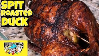 Charcoal Spit Roasted Duck [upl. by Darrick]