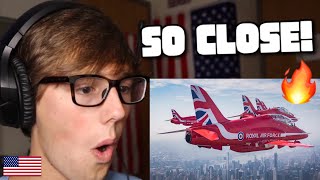 American Reacts to the Red Arrows on Tour [upl. by Carpenter458]