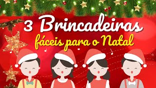 3 BRINCADEIRAS FÁCEIS PARA O NATAL [upl. by Calabresi]