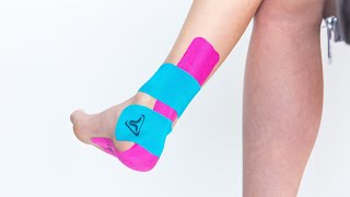 TRUETAPE® Achilles Tendonitis  Kinesiology Tape Instruction [upl. by Jordon975]