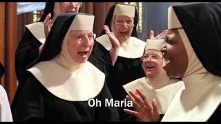 Sister Act 1992  quotOh Mariaquot  VideoLyrics HD [upl. by Gaddi958]