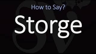 How to Pronounce Storge CORRECTLY LOVE Meaning amp Pronunciation [upl. by Ettener]