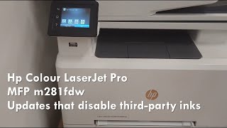 HP printer updates that disables thirdparty inks [upl. by Oiluj]