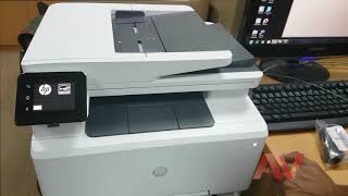 Introduction How to setup installing HP Color LaserJet Pro MFP M281fdn printer [upl. by Tound]