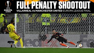 Penalty Shootout  Villarreal vs Manchester United  Europa League Final  UCL on CBS Sports [upl. by Yecaw]