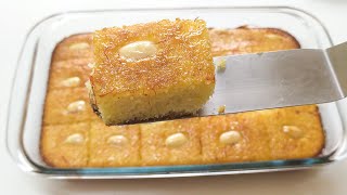 Basbousa Arabic Sweet Recipe  Arabic Dessert  Tasty Kitchen [upl. by Desimone]