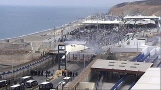 Morocco border crossing into Spanish Ceuta territory closed for hours [upl. by Jerusalem615]