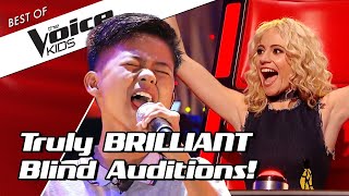 TOP 10  Simply BRILLIANT Blind Auditions in The Voice Kids [upl. by Hy]