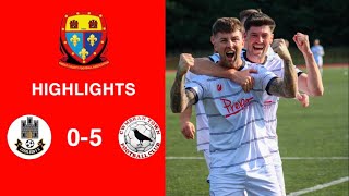 Caerleon 05 Cwmbrân Town  Gwent FA Senior cup  Quarter final highlights [upl. by Rangel]