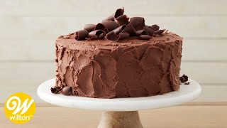 Easy Chocolate Cake Recipe for Beginners  Wilton [upl. by Hallimaj]