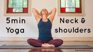 5min yoga for neck amp shoulders [upl. by Reiko]