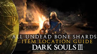 Dark Souls 3  All 10 Undead Bone Shard Estus Flask Upgrade Locations Guide [upl. by Trescha]