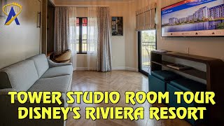 Tower Studio Room Tour at Disney’s Riviera Resort a Disney Vacation Club Resort [upl. by Wendt]