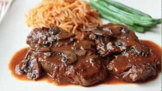 Beef Medallions with Caramelized Tomato Mushroom Pan Sauce  Beef Tenderion Medallions [upl. by Wolcott487]