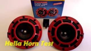 Hella Super Tone Horn Test [upl. by Eicam]