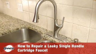 How to Repair a Leaky Single Handle Cartridge Faucet [upl. by Ahsirhcal]