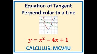 Calculus Equation of Tangent Perpendicular to Line [upl. by Greenstein582]