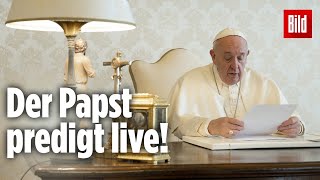 🔴Der Papst überträgt seine PalmsonntagPredigt live [upl. by Eizzo422]