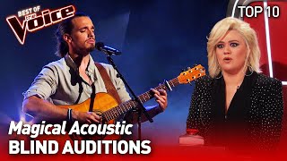 Incredible ACOUSTIC Blind Auditions in The Voice  TOP 10 [upl. by Sergent982]