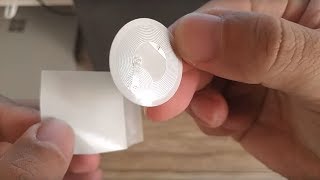 unboxing  NFC NTag213 Paper Label Circle 25 mm  RFID 1356 MHz Tag Sticker [upl. by Valdes880]