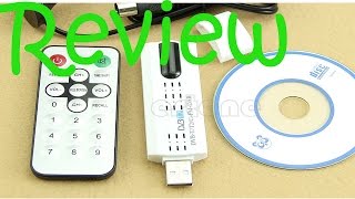 Review  Digital HDTV Stick Tuner Receiver  FM  USB Dongle DVBT2  DVBT  DVBC [upl. by Intyre]