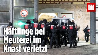 Gefängnismeuterei Polizei stürmt Knast in Thüringen  JVA Untermaßfeld [upl. by Elaval]