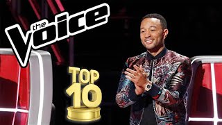 THE VOICE USA TOP 10 MALE BLIND AUDITIONS OF ALL TIME [upl. by Brinson885]